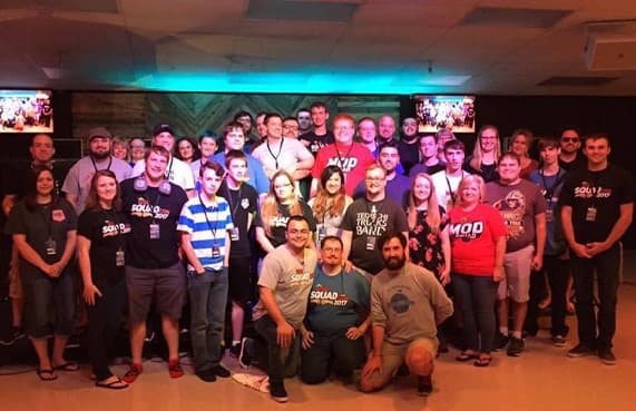Members of the community meeting each other at one of our conventions